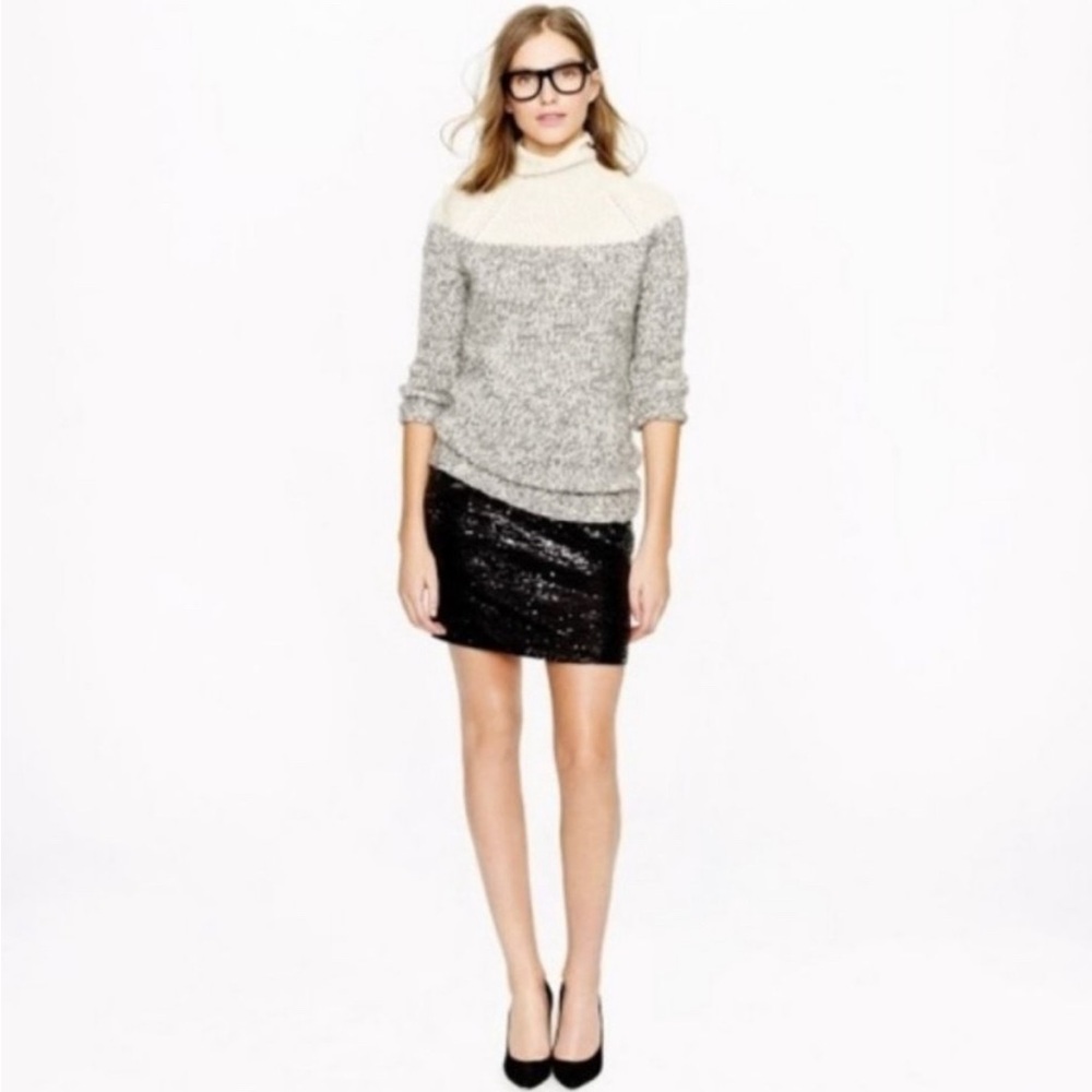 J. Crew Mini Skirt In Black Sequins - Picture 5 of 5